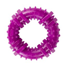 Jucarie pentru caini, forma de Inel cu Tepi, 12 cm, mov