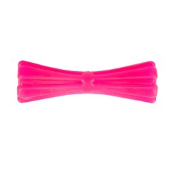 Jucarie din cauciuc eco pentru caini, forma de Gantera, 12 cm, roz