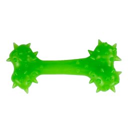 Jucarie pentru caini, forma de OS cu Tepi, 12 cm, verde