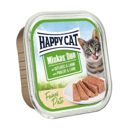 Happy Cat Minkas Duo - Pasăre și miel 100 g