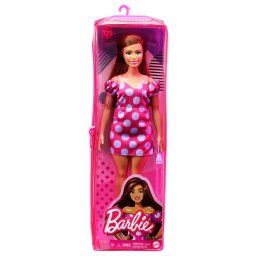 PAPUSA BARBIE FASHIONISTA SATENA CU ROCHIE ROZ CU BULINE SuperHeroes ToysZone