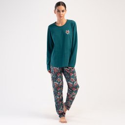 Pijamale Dama Mărimi Mari din Bumbac 100% Vienetta, Model 'Passion' Pasiune și Eleganță