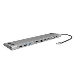 DOCKING Station LOGILINK universal- conectare PC USB TYPE-C 32- USB 30 x 3- porturi video VGA x 1- HDMI x 2- RJ-45- card reader-