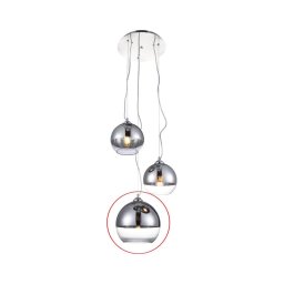 Abajur de rezervă din sticlă pentru lustră Azzardo BALL mare d. 24 cm