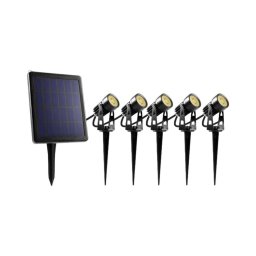 SET 5x lampă LED de exterior cu panou solar Retlux LED/4000 mAh IP44