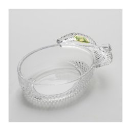 Bol din sticlă prună transparent