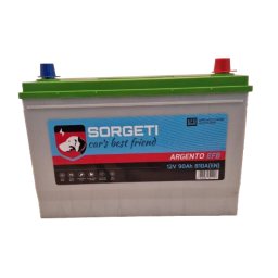 Baterie auto 90Ah Sorgeti Argento Asia EFB Start-Stop 306x175x220 810A 12V, polaritate normala