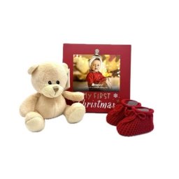 Set cadou pentru bebelusi 3 piese My First Christmas