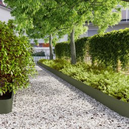 Borduri de gazon 10 buc Verde olive Otel laminat la rece GartenMobel Dekor
