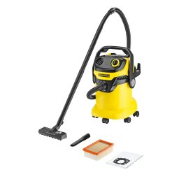 Aspirator Karcher WD 5 cu sac, multifunctional, aspirare uscata si umeda, 25 l, 1100 W