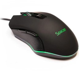 Mouse gaming Spacer, Iluminare RGB, Negru