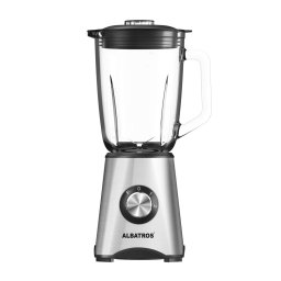 Blender Albatros BM703A, 700 W, 2 Viteze, Functie Pulse, Vas sticla 1,5L, Inox