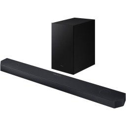 Soundbar Samsung HW-Q700D, 3.1.2, 320W, Bluetooth, Wi-Fi, Subwoofer wireless, Dolby Atmos, Negru titan