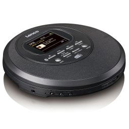 CD player portabil, Lenco CD-500BK, Bluetooth, DAB+/FM radio, negru, 4 ore redare MP3/CD, 8 ore radio