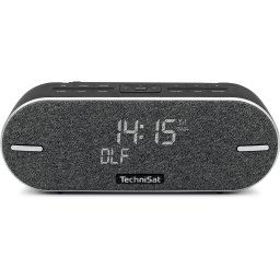 Boxa Bluetooth cu Radio TechniSat, Rezistenta la Apa, Autonomie baterie 20h, Ecran LDC, Gri/Alb