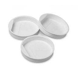 Capace din plastic pentru tuburi de carton, diametru 75mm, set 50 buc
