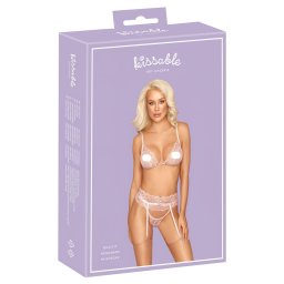 Kissable - set lenjerie dantelată sexy - roz