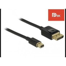 DeLOCK mini DP> DP cable 8K 60Hz 1m