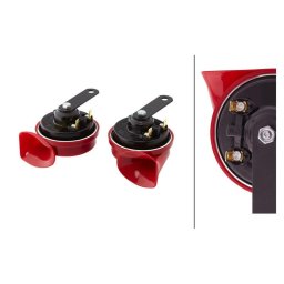 Set claxon cu tonalitati inalte/joase 12V (cu papuci)