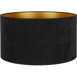 Abajur universal Duolla VELVET E27 d. 35 cm negru/auriu