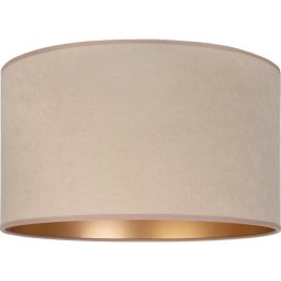 Duolla - Abajur universal VELVET E27 Ø 35 cm, bej/auriu