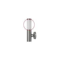 Abajur de rezervă din sticlă Rabalux INOX TORCH E27 alb