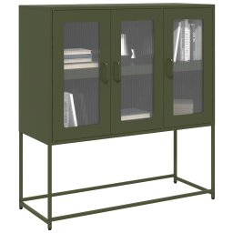 Dulap, verde masliniu, 100,5x39x107 cm, otel laminat la rece GartenMobel Dekor