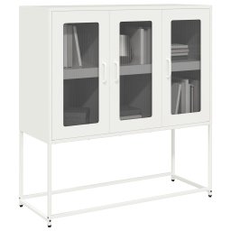 Dulap, alb, 100,5x39x107 cm, otel laminat la rece GartenMobel Dekor