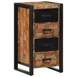 Dulap cu sertar multicolor 40x40x90 cm lemn masiv recuperat GartenMobel Dekor
