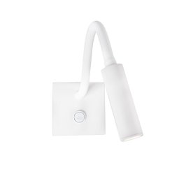 Aplica de perete 3W, Switch On/Off, LED Samsung, 190Lm, Lumina Calda 3000K, IP20, Corp Alb