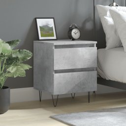 Noptiera, gri beton, 40x35x50 cm, lemn compozit GartenMobel Dekor
