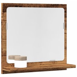 Dulap baie cu oglinda, lemn vechi, 40x11x37 cm, lemn prelucrat GartenMobel Dekor