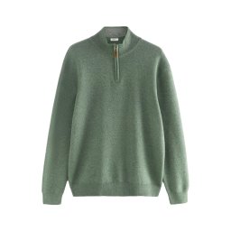 Next Pulover verde amestecat