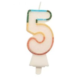 Lumânare cifră 8.5 cm - 5