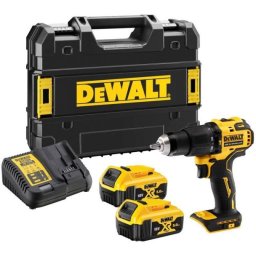 Masina de gaurit si insurubat, cu percutie, DeWALT, DCD709P2T, cu acumulator, 18 V, 2X5AH, 65 Nm, 0 - 1650 rpm