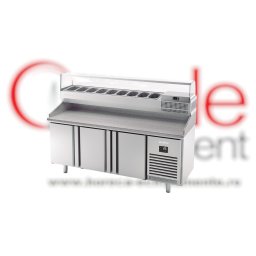 Masă frigorifică pentru salate sau pizza 1975x700x1543 mm, 465 L, Infrico Spania