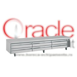 Masă rece, bază frigorifică pentru linia de gătit, 2809x666 mm Infrico