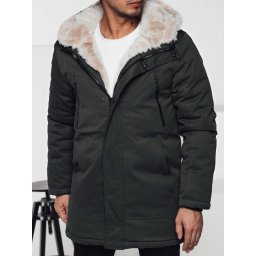 Parka de iarnă cu glugă, verde