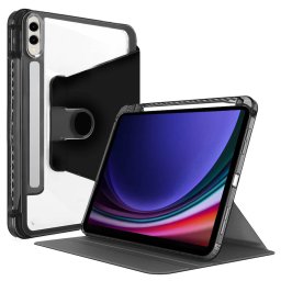 Husa Samsung Galaxy Tab S9 Plus X810 X816B S9 FE Plus X610 X616B S10 Plus X820 12.4 inch Techsuit Crystal Visison negru