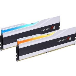 Memorie G.Skill DDR5 - 64GB - 6000 - CL - 34 (2x 32 GB) dual kit, RAM (white, F5-6000J3636F32GX2-TZ5RW, Trident Z5 RGB, INTEL XMP)