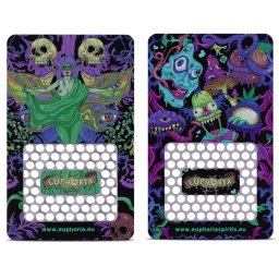 Grinder Card Euphoria Handheld Psychedelic Skull 2 fete