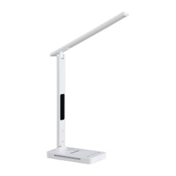 Lampă LED dimabilă cu funcție de încărcare fără fir Qi, afișaj și port USB LED/7W/230V 3000-6000K