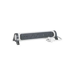 Prelungitor cu întrerupător Legrand 049416 3Z tip E + USB-A + USB-C 1,5m