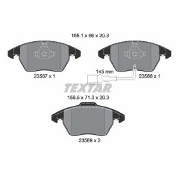 Set placute frana punte fata Textar VW Passat B6 2358701
