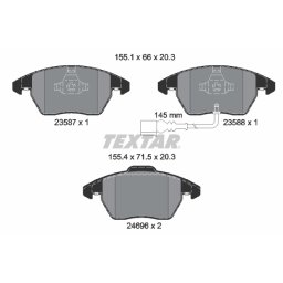 Set placute frana punte fata Textar VW Passat B6 2469602