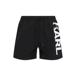 Karl Lagerfeld Șorturi de baie negru / alb