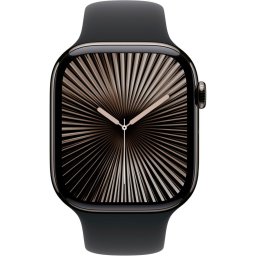 Smartwatch Watch 10 GPS + Cellular, Carcasa Titanium Slate Case 46mm, black sport band S/M