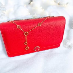 Geanta Portofel Elegant Colier si Cercei Trifoi