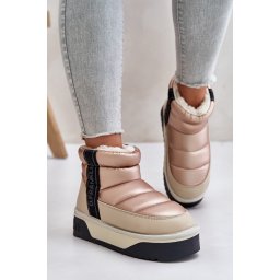 Low snow boots on a thick sole D.Franklin Beige