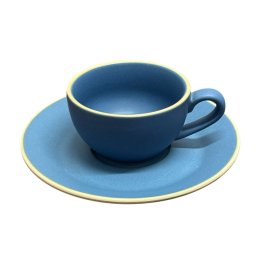 Set Ceasca si farfurie pentru Espresso, CAFFINO, Portelan cu aspect mat, 80 ml